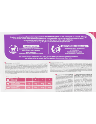 Croquettes Chat Stérilisé Thon et Saumon 7,5Kg - Pure Family Pure Family Croquettes