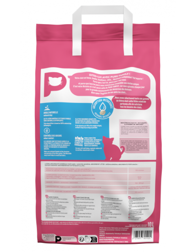 Litière Minérale Parfumée 10L - Pure family Pure Family Litières