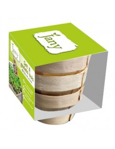 Godets de culture bois X3 - Jany Jany Flore Matériel de Semis
