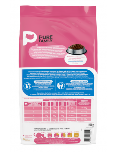 Croquettes Chaton Volaille 1,5Kg - Pure Family Pure Family Croquettes 2