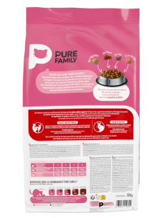 Croquettes Chat Adulte Boeuf 12Kg - Pure Family Pure Family Croquettes 2