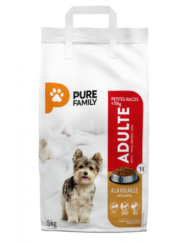 Croquette Adulte pour petit chien 5 Kg - Pure Family Pure Family Alimentation et croquette