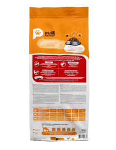 Croquettes Multicroc Chien Adulte +10Kg Volaille 15Kg - Pure Family Pure Family Alimentation et croquette 2