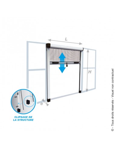 Moustiquaire Enroulable ZENA 100x170cm - Cosi  Anti-nuisible