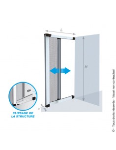 Moustiquaire Enroulable pour Porte & Porte-fenêtre ZENA 160x250cm - Cosi  Anti-nuisible 2