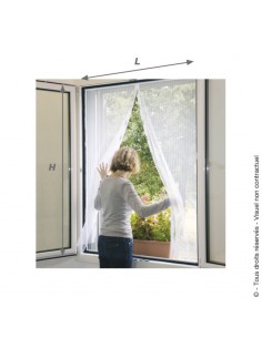 Rideau Moustiquaire Magnétique pour Fenêtre BAZAR Noir 150x180cm - Cosi  Anti-nuisible 2