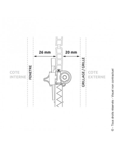 Moustiquaire pour Volet Roulant UP 160x160cm - Cosi  Anti-nuisible
