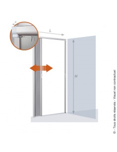 Moustiquaire Enroulable Sans Perçage Ni Vis pour Porte & Porte-Fenêtre Blanc 160x25cm - Cosi  Anti-nuisible 2