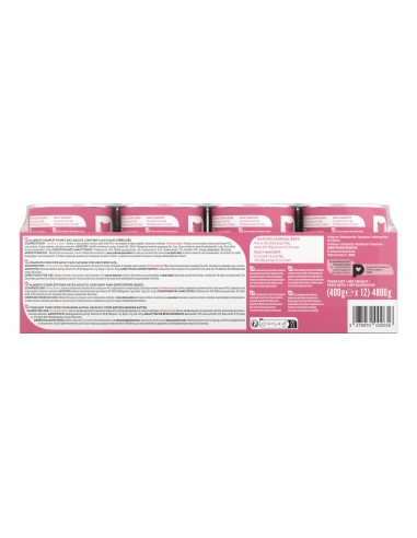 Terrine Chat Assortiment Boeuf/Dinde 12x400g - Pure Family Pure Family Boite et sachet fraîcheur