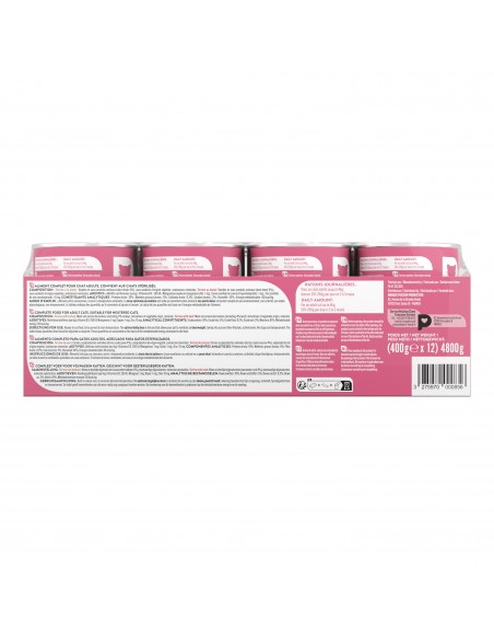 Terrine Chat Assortiment Boeuf/Dinde 12x400g - Pure Family Pure Family Boite et sachet fraîcheur