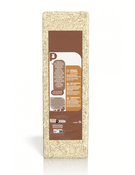 Litière Absorbante, Copeaux de bois pour rongeur 16L - Pure Family Pure Family Litière