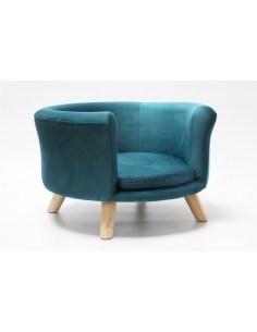 Canapé Design pour Chat & Chien Bleu - Taille S - Pure Family  Coussin et dôme 2