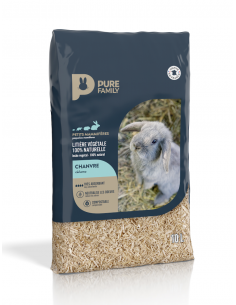Litière Végétale de Chanvre pour Rongeur - Compostable - 10L - Pure Family Pure Family Litière