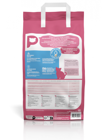 Litière Minérale 10L - Pure family Pure Family Litières