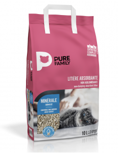 Litière Minérale 10L - Pure family Pure Family Litières