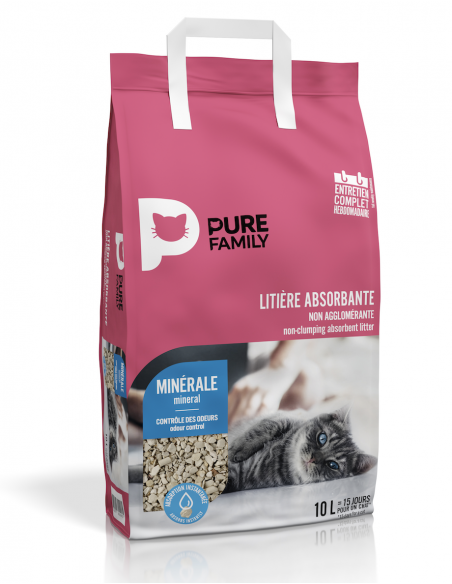 Litière Minérale 10L - Pure family Pure Family Litières