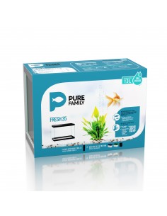 Aquarium Fresh 35 Noir 13L avec Kit de Filtration - Pure Family Pure Family Aquarium pour poisson d'eau froide