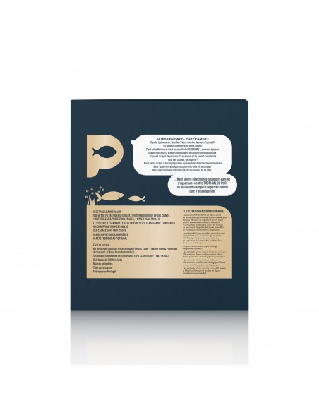 Aquarium Tropical 80 Blanc 81L - Pure Family Pure Family Aquarium pour poisson d'eau froide