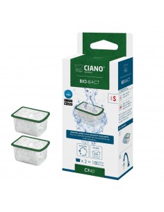 Cartouches Bio-Bact S X2 - Ciano Ciano Masse et mousse de filtration