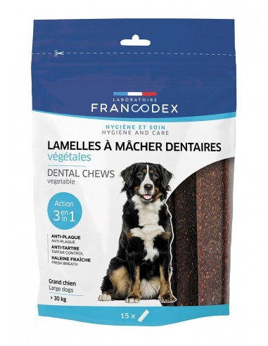 Lamelles à mâcher pour grand chien de + 30kg - Francodex Francodex Biscuit friandise