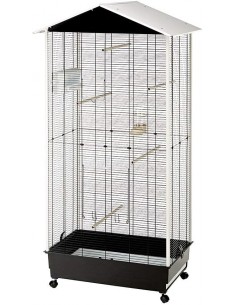 Volière NOTA L.76,5 x l.57x H.161,5 cm  Cage, volière et accessoire
