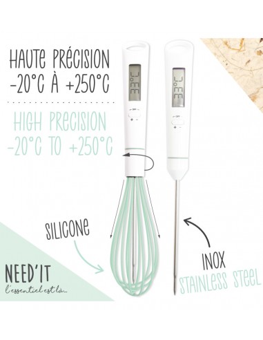 Fouet thermomètre Need'it - Scrapcooking ScrapCooking Moule & Ustensile à pâtisserie