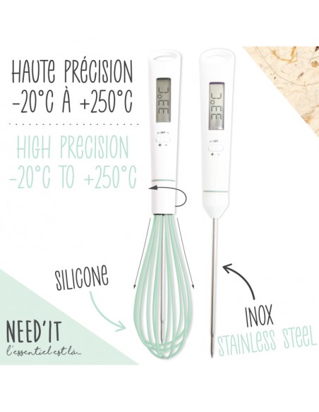Fouet thermomètre Need'it - Scrapcooking ScrapCooking Moule & Ustensile à pâtisserie