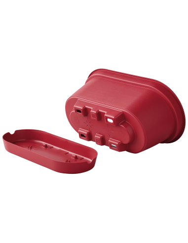 Jardinière en plastique Autonome 40cm + Soucoupe Clipsée rose - 6,6 L - ECLOZ ECLOZ Jardinière en plastique