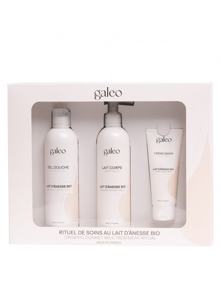Trio soins du corps au "Lait d’ânesse Bio" - Galeo GALEO Soin corps et visage