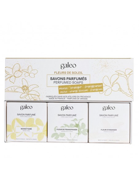 Coffret 3 savons parfumés - Galeo Marius Fabre Soin corps et visage