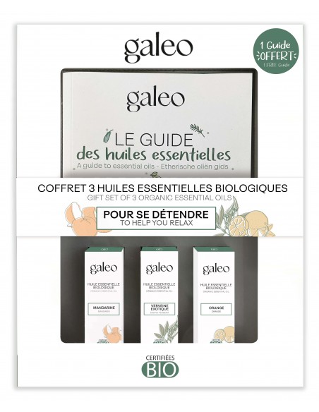 Coffret de 3 huiles essentielles BIO "Se détendre" - Galeo GALEO Huile essentielle