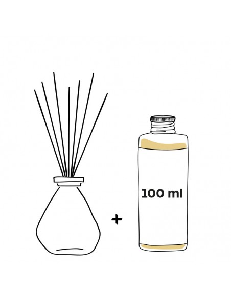 Diffuseur rotin "Envolée Tropicale" - Galeo GALEO Diffuseur de parfum