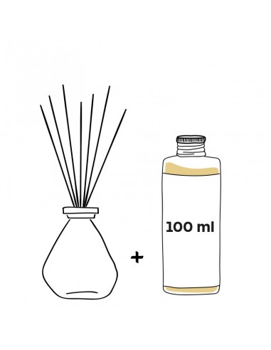 Diffuseur rotin "Pétales de fleurs & musc" - Galeo GALEO Diffuseur de parfum