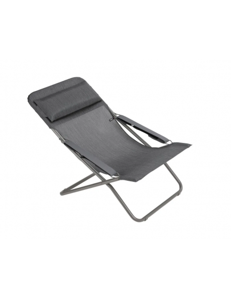 Bain de soleil Transabed Batyline® Duo Obsidian - Lafuma Lafuma Relax, transat et bain de soleil