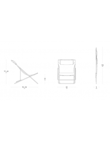 Maxi Transat + BeComfort® Gris foncé - Lafuma Lafuma Relax, transat et bain de soleil