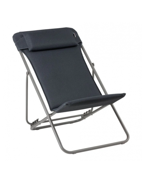 Maxi Transat + BeComfort® Gris foncé - Lafuma Lafuma Relax, transat et bain de soleil