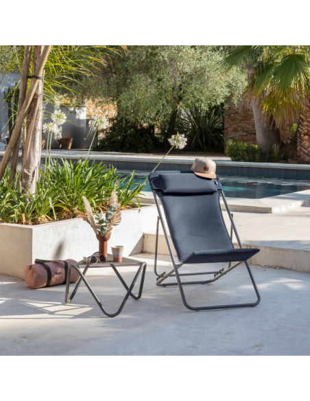 Maxi Transat + BeComfort® Gris foncé - Lafuma Lafuma Relax, transat et bain de soleil