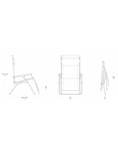Relax R-Clip Batyline® Chlorophylle - Lafuma Lafuma Relax, transat et bain de soleil