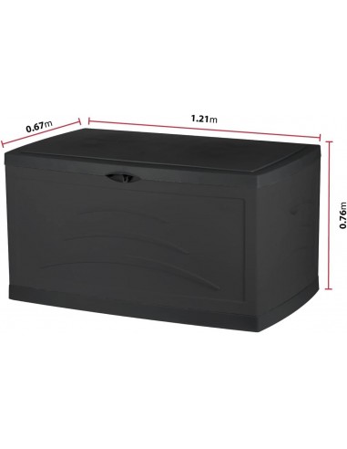 Malle de Jardin en Polypropylène Baya 500L - EDA Eda Coffre de Jardin