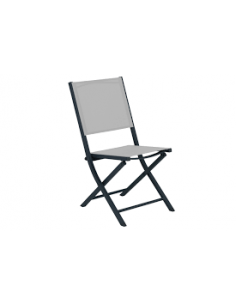 Chaise pliante "Dani" gris - ECLOZ ECLOZ Chaise de jardin