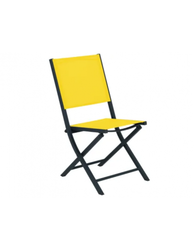 Chaise pliante "Dani" jaune - ECLOZ ECLOZ Chaise de jardin