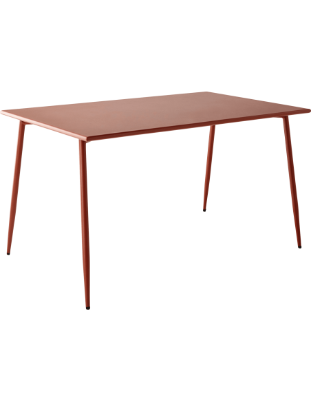 Table "Evolution" rouille L.140 x l.80 x H.73 cm - ECLOZ ECLOZ Table de jardin