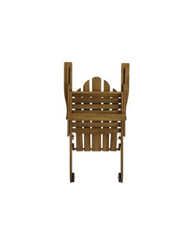 Fauteuil Pliant Adirondack Dublin en Acacia FSC® - ECLOZ  Relax, transat & bain de soleil