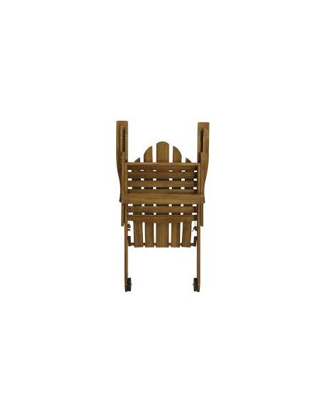 Fauteuil Pliant Adirondack Dublin en Acacia FSC® - ECLOZ  Relax, transat & bain de soleil
