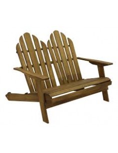 Fauteuil Adirondack Double Grand Duc en Acacia FSC® - ECLOZ  Relax, transat & bain de soleil 2