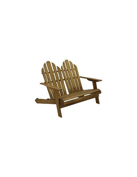 Fauteuil Adirondack Double Grand Duc en Acacia FSC® - ECLOZ  Relax, transat & bain de soleil