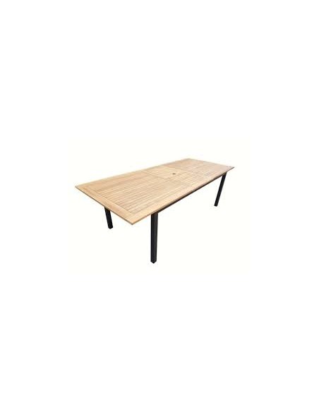 Table "Praline" L.200/250 x l.100 x H.75 - ECLOZ ECLOZ Table de jardin
