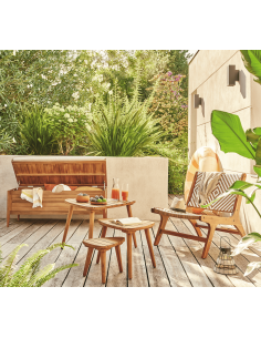 Set de 3 Tables d'Appoint Cigogne en Acacia FSC® - ECLOZ ECLOZ Table basse de jardin 2