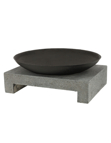 Braséro en Fonte sur Socle en Granite - Esschert Design Esschert Design Brasero et parasol chauffant