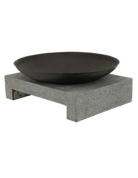 Braséro en Fonte sur Socle en Granite - Esschert Design Esschert Design Brasero et parasol chauffant
